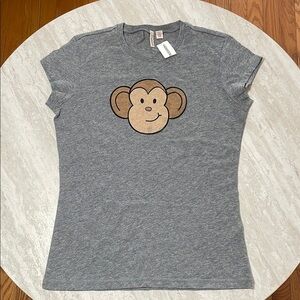 NWT Vintage Y2K Aeropostale Monkey T-Shirt *Super Rare *L